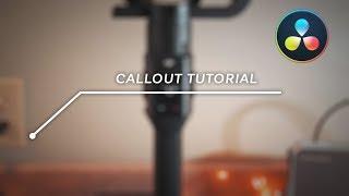 How to Create a Simple Callout in Davinci Resolve - EASY Tutorial