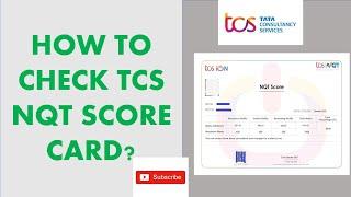 TCS NQT result score card how to check on website#tcs #nqt #score card
