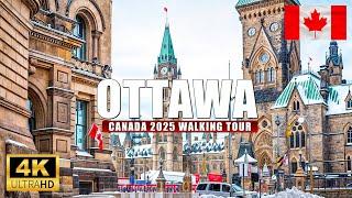 Ottawa Canada 2025 Walking Tour 4K UHD (HDR) 60fps