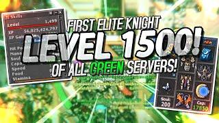 FIRST ELITE KNIGHT 1500! (Green Server) LOOTING FERUMBRAS HAT AND SOLD BY 35K TC! #TibiaFerumbrinha