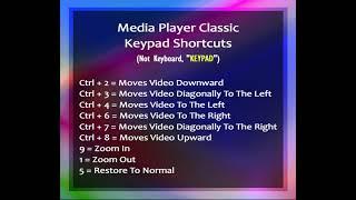 Media Player Classic KeyPAD Hacks