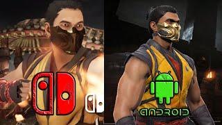 Mortal Kombat 1 (Switch) V1.0 vs. MK Mobile (Android) - ScorpionGraphics & Fatal Blow comparision.