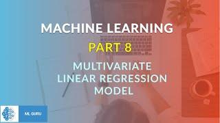 Multivariate Linear Regression Model #MachineLearning