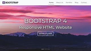 Create A Complete HTML & CSS Website with Bootstrap 4