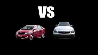 Kia RIO VS Lads Priora (0-100KM/H)