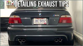 Polishing Nasty Exhaust Tips on my BMW E39 M5