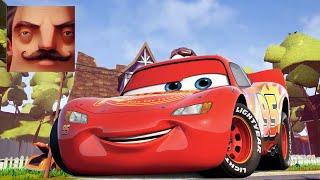 Hello Neighbor - My New Neighbor Cars Big Lightning McQueen Act 2 Trampoline Gameplay Walkthrough