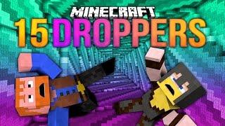 Minecraft: 15 DROPPERS (Dumb and Dumber)