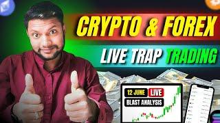 Live Crypto Trading | Bitcoin & Ethereum Scalp Trading | BTC, ETH, SOL Blast Analysis