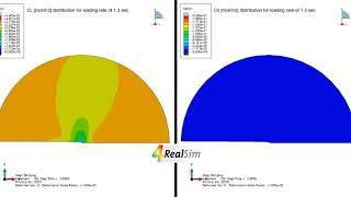 Coupled Stress Hydrogen Diffusion - 1.3s (video 2) | 4RealSim