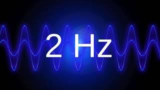 2 Hz clean pure sine wave BASS TEST TONE frequency