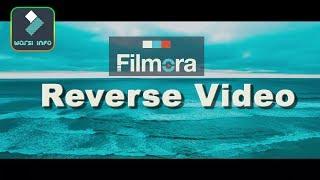 How to make reverse video in wondershare filmora tutorial |