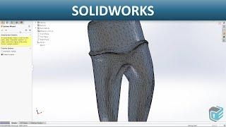 SOLIDWORKS - ScanTo3D - STL File - Mesh Preb Wizard