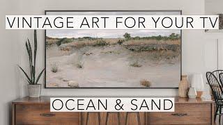 Ocean and Sand | Turn Your TV Into Art | Vintage Art Slideshow For Your TV | 1Hr of 4K HD Paintings