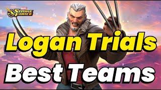 LOGAN LEGENDARY TRIALS! DO NOT MISS OUT! BEST TEAMS TO USE NOW! MAY 2024 | MARVEL Strike Force