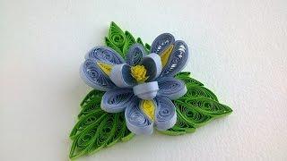 Quilling tutorial Flowers: How to make  Quilling Flower and Quilling Leaves.