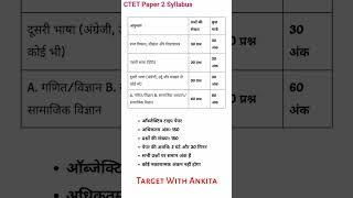 CTET Paper 2 Syllabus