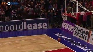 De buzzerbeater van Jason Dourisseau in 2010 tegen Weert