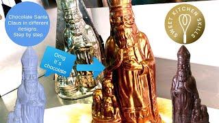 How to make Sinterklaas in chocolate.