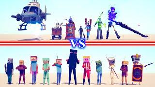 8 NEW HIDDEN UNITS Team vs MINECRAFT Team - Totally Accurate Battle Simulator TABS