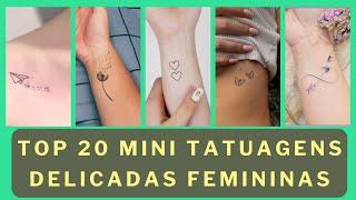 TOP 20 Delicate Female Mini Tattoos - Small and Discreet Tattoo Ideas and Inspirations