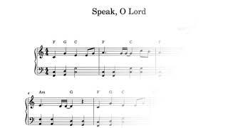 Speak, O Lord - Beginner Piano Solo & optional Duet Chords - Getty & Townend - Arr by Noteworthy