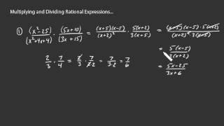 multiplying and dividing rational expressions