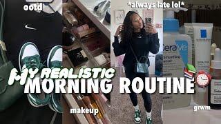 My *REALISTIC* School Morning Routine l grwm, ootd, skincare, chitchat & more