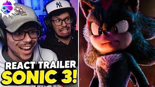 SONIC 3 O FILME REAGINDO O TRAILER OFICIAL!