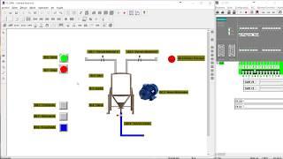 PLC Mixing Process - Ladder and simulation