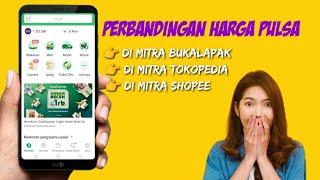 Perbandingan Beli Pulsa di Mitra Bukalapak, Mitra Tokopedia dan Mitra Shopee