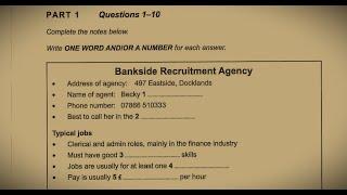 Bankside Recruitment Agency ielts listening | HD Audio 720p Bankside
