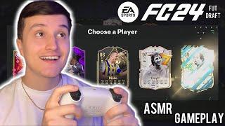 ASMR Gaming | EA FC 24 FUT Draft ️ (gum chewing + controller sounds)