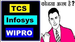 Infosys (Vs) wipro (Vs) TCS  which IT share is best  कोनसा IT शेअर अच्छा हे in Hindi by SMkC