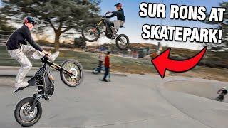 Riding Sur Rons at the Skatepark AGAIN!!