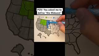 POV: You asked me to define “the Midwest”  #usa #unitedstates #map #geography #states #midwest