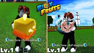 Noob Level 1 Eating Legendary Buddha And Mythical T-Rex Fruit - Blox Fruits Roblox