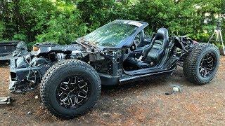 Putting Massive Off-Road Tires On The Vette Kart!!