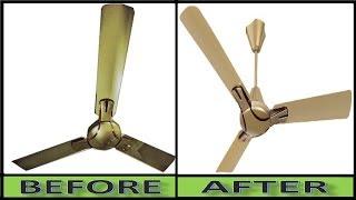 Without Stool, Bench and Without Ladder-How To Clean Dusty Ceiling Fan in 57 Seconds