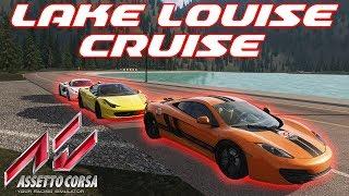 Assetto Corsa | 23km of Mountain roads!!! Lake Louise Online Cruise