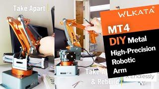 DIY Robotic Arm for Beginners - WLKATA MT4 High Performance Rebuildable Metal Robotic Arm