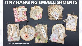 TINY HANGING CLUSTERS FOR JUNK JOURNALS