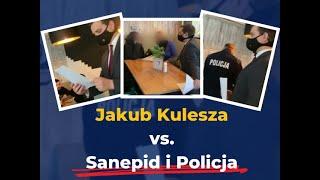 Jakub Kulesza w trakcie nalotu Sanepidu i Policji na puławską restaurację!