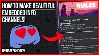 How to Make EMBEDDED Info Channels on Discord! [Step-By-Step]