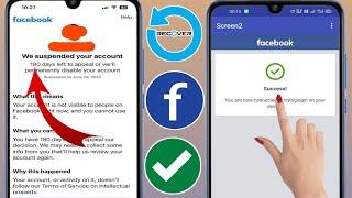 How to Recover Facebook Account Suspended After 180 Days | Recover Suspended Facebook Account