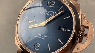 Panerai Luminor Marina Sole Blu Goldtech PAM 1112 Panerai Watch Review