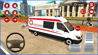 Direksiyonlu Ambulans oyunu 3D #126 American Ambulance Simulator Ambulans oyunları Android Gameplay