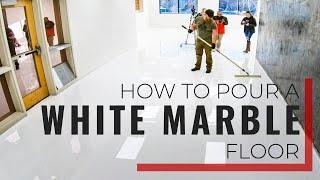 HOW TO | Pour a White Marble Floor