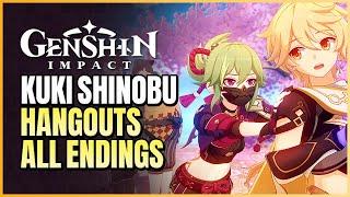 Kuki Shinobu Hangout All Endings & Skill Showcase | Hangout Events: Series VI | Genshin Impact 2.7