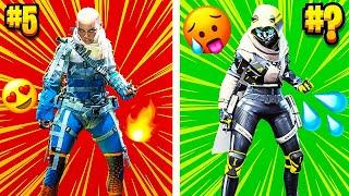 Top 10 Most TRYHARD WRAITH SKINS In Apex Legends! Ranking Wraith Sweaty Skins Apex Sweaty Skins